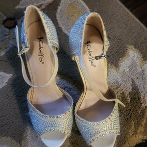 Coloriffics sparkly high heels. Size 6